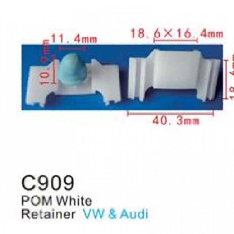 Клипса для крепления внутренней обшивки а/м Фольксваген пластиковая (100шт/уп.)