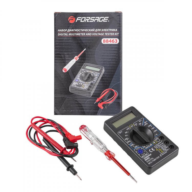 Набор диагностический для электрика (цифровой мультиметр, индикаторная отвертка)