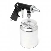 Пистолет пескоструйный пневматический с бачком (бачок-1л ,сопло-6.3, расход воздуха 300 л/мин,давление  6-8bar)