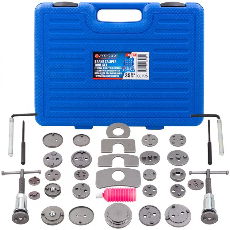 Набор для обслуживания тормозных цилиндров 35 пр.(право/левосторонний привод)в кейсе