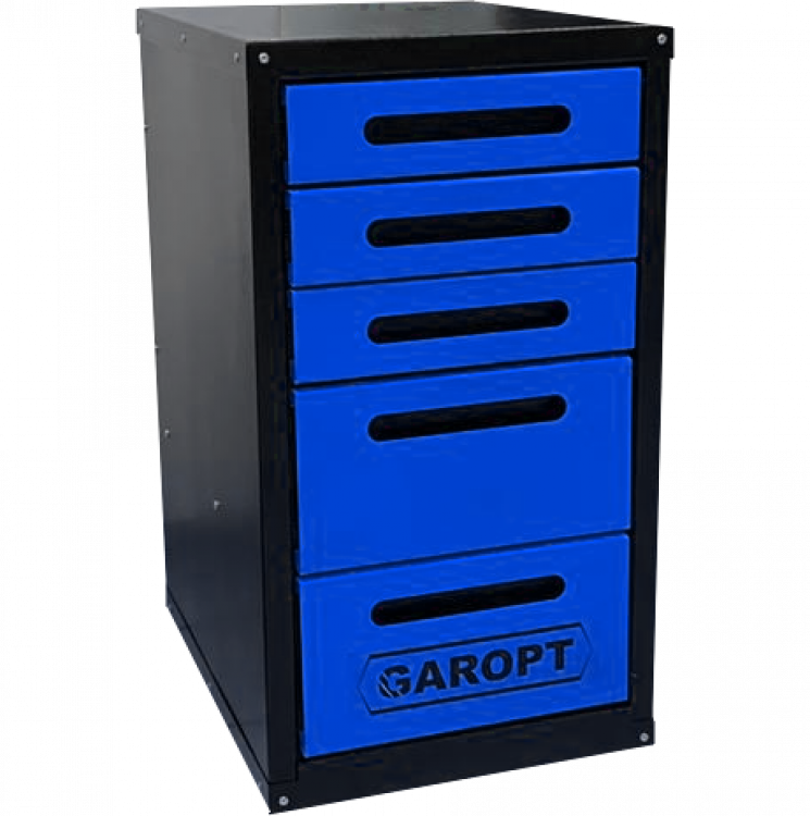 Тумба 5 ящиков для верстака GAROPT (СИНЯЯ) Тумба 5 ящиков для верстака GAROPT (СИНЯЯ)