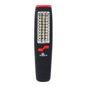 Лампа переносная светодиодная с магнитом + крючок (боковой свет 30LED, торцевой свет 7LED, 3*AA/ в - к-т не входят) Лампа переносная светодиодная с магнитом + крючок (боковой свет 30LED, торцевой свет 7LED, 3*AA/ в - к-т не входят)