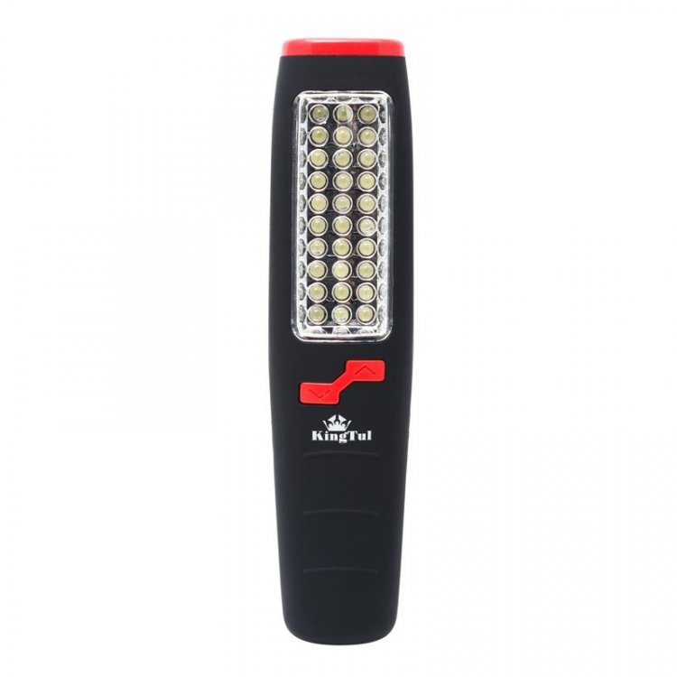 Лампа переносная светодиодная с магнитом + крючок (боковой свет 30LED, торцевой свет 7LED, 3*AA/ в - к-т не входят) Лампа переносная светодиодная с магнитом + крючок (боковой свет 30LED, торцевой свет 7LED, 3*AA/ в - к-т не входят)