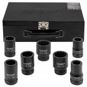 Набор головок ударных глубоких 1" 7пр. (12гр.) (24,27,30,32,36,41,46мм) Набор головок ударных глубоких 1" 7пр. (12гр.) (24,27,30,32,36,41,46мм)