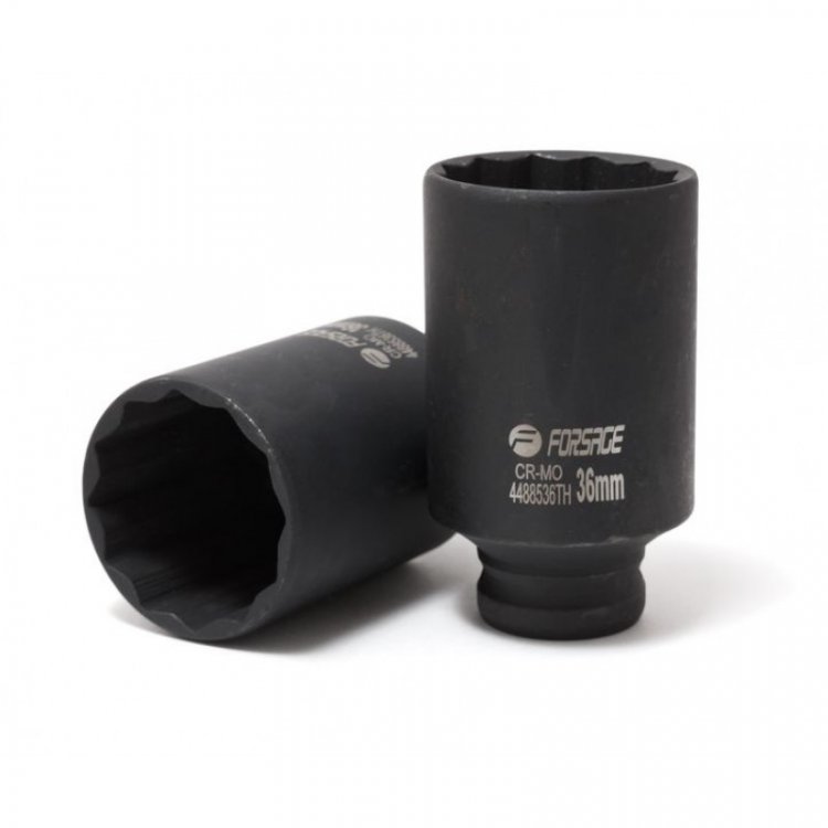 Головка ударная глубокая тонкостенная 36мм (12гр.), 1/2"