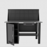 Верстак однотумбовый с ящиком и экраном 1400*700 GAROPT серый, GT1400STDY1PP.grey