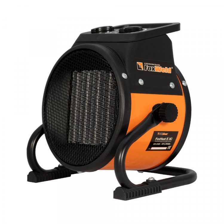 Электрическая тепловая пушка FoxHeat E 3C - Напряжение, В: 220-240 Максимальная мощность, Вт: 25/1250/2500 (арт. 7203)