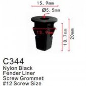 Клипса для крепления внутренней обшивки а/м Тойота пластиковая (100шт/уп.)