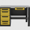 Верстак с ящиком однотумбовый 4 ящика желтый 1400*700 Garopt, GT1400STY1Y4.yell