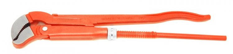 Ключ газовый 2" 45° (захват S-образный:100мм)