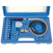 Пневмобормашинка с цанговым зажимом 3мм 54000 об/мин с комплектом насадок Пневмобормашинка с цанговым зажимом 3мм 54000 об/мин с комплектом насадок