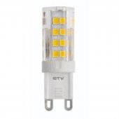 Лампочка светодиодная G9, SMD 2835, 3000K, 3,5W, AC220-240V, 360град, 320lm, 38mA