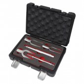 Набор съемников шаровых опор "Вилка", 5пр. (размеры зева: 17.4, 23.8, 28.5), в кейсе "Premium"