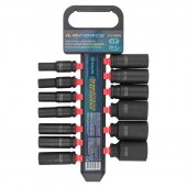 Набор головок ударных глубоких13пр.,1/2''(10, 12-15, 17, 19, 21, 22, 24, 27, 30, 32мм), на пластиковом держателе Набор головок ударных глубоких13пр.,1/2''(10, 12-15, 17, 19, 21, 22, 24, 27, 30, 32мм), на пластиковом держателе