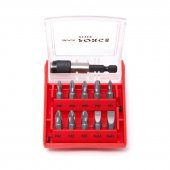 Набор бит с битодержателем 11пр., 1/4" (PH1,2,3 PZ1,2,3, SL5.5, 6.5) Набор бит с битодержателем 11пр., 1/4" (PH1,2,3 PZ1,2,3, SL5.5, 6.5)