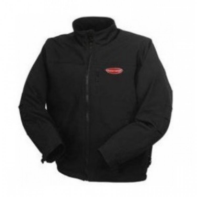 Куртка с электроподогревом водоотталкивающая (р.48-50, черная, АКБ:5V, 2A, от 10000 mAh, 3 режима нагрева, АКБ не комплектуется)