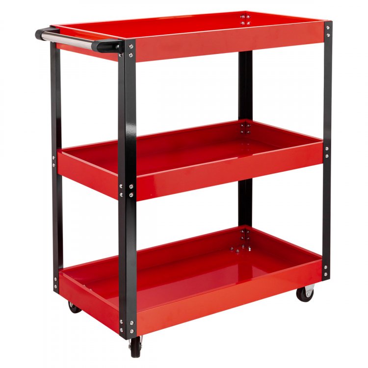 Тележка инструментальная металлическая 3-х полочная(733Х350Х780мм, max нагрузка 135кг) Тележка инструментальная металлическая 3-х полочная(733Х350Х780мм, max нагрузка 135кг)