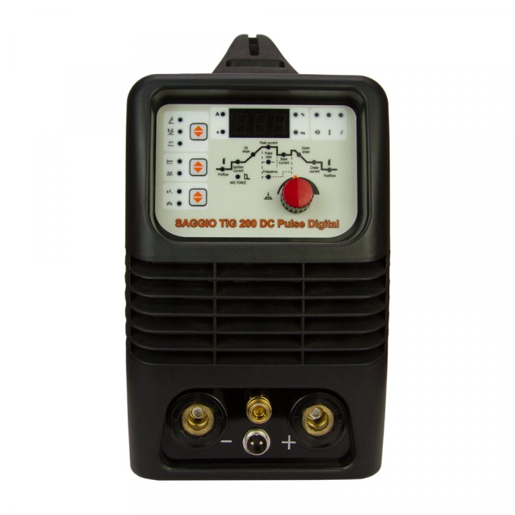 Аппарат аргонодуговой сварки SAGGIO TIG 200 DC Pulse Digital - Аппараты серии SAGGIO TIG DC Pulse Digital является современными инверторными аргонодуговыми установками с полностью цифровым управлением, позволяющие работать на постоянном токе (свар Аппарат аргонодуговой сварки SAGGIO TIG 200 DC Pulse Digital - Аппараты серии SAGGIO TIG DC Pulse Digital является современными инверторными аргонодуговыми установками с полностью цифровым управлением, позволяющие работать на постоянном токе (свар