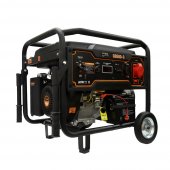Бензиновый генератор FoxWeld Expert G9500-3 -  	 Бензиновый электрогенератор предназначен для выработки трёхфазного, электрического тока напряжением 400 В и частотой 50 Гц.   	 С его помощью можно осуществлять питание электроприборов, электроинструме