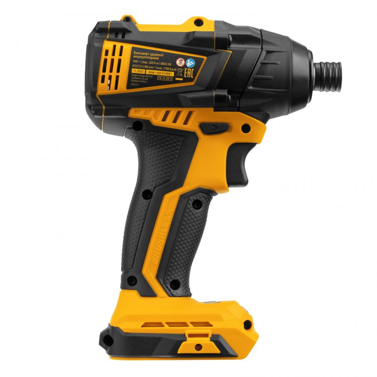 Винтоверт ударный аккумуляторный бесщет  CID-IB-200-0, 18В Li-Ion// Denzel