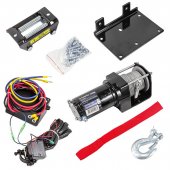 Лебедка автомобильная 1.2Т, 12V (стальной трос) Лебедка автомобильная 1.2Т, 12V (стальной трос)