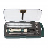 Отвертка реверсивная телескопич-я переставная 2в1с набором бит и головок13пр.(PH1xSL5,PH2xSL6,PZ1xPZ2,T20xT27,T30xT40,Н4хН5;7,8,10,12,13мм,L190-285мм) Отвертка реверсивная телескопич-я переставная 2в1с набором бит и головок13пр.(PH1xSL5,PH2xSL6,PZ1xPZ2,T20xT27,T30xT40,Н4хН5;7,8,10,12,13мм,L190-285мм)