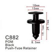 Клипса для крепления внутренней обшивки а/м Тойота пластиковая (100шт/уп.) Клипса для крепления внутренней обшивки а/м Тойота пластиковая (100шт/уп.)