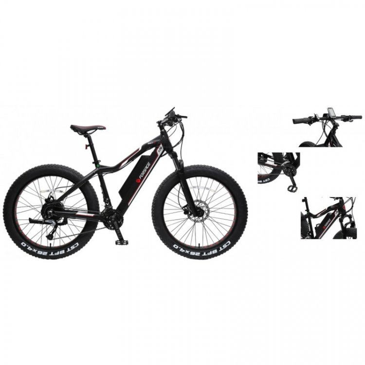 Электро-фэтбайк Riot-E(40 км\ч;до50км на заряде;48V\500W;10,4 Ah 48V;AL6061;Тормоза-Тектро,Shimano Acera;обода-26”х100ммалюм;покр.CST 26”х4”;до190см).