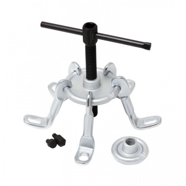 Съемник ступицы сборный механический с креплением на болты (Ø110-160мм, 5 сменных лап)