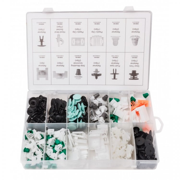 Набор клипс 160пр. (AUDI), пластиковом органайзере