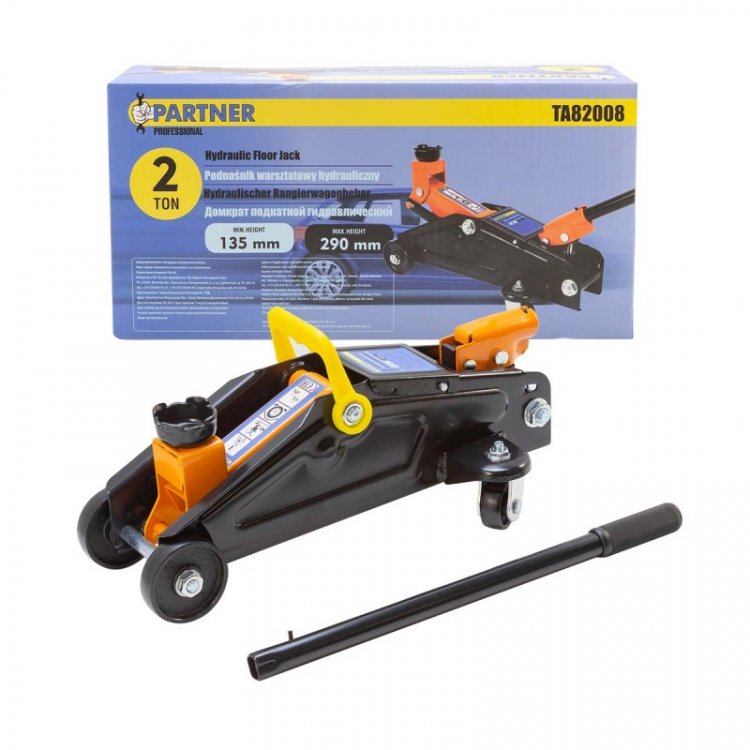 Домкрат подкатной гидравлический 2т (h min 135мм, h max 300мм) Домкрат подкатной гидравлический 2т (h min 135мм, h max 300мм)