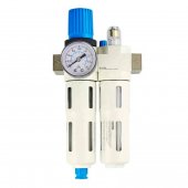 Фильтр-влагоотделитель с регулятором давления + лубрикатор 1/2" Horex, арт.  YQFC4010-04 Фильтр-влагоотделитель с регулятором давления + лубрикатор 1/2" Horex, арт.  YQFC4010-04