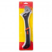 Ключ разводной с прорезиненной рукояткой 12"-300мм, в блистере