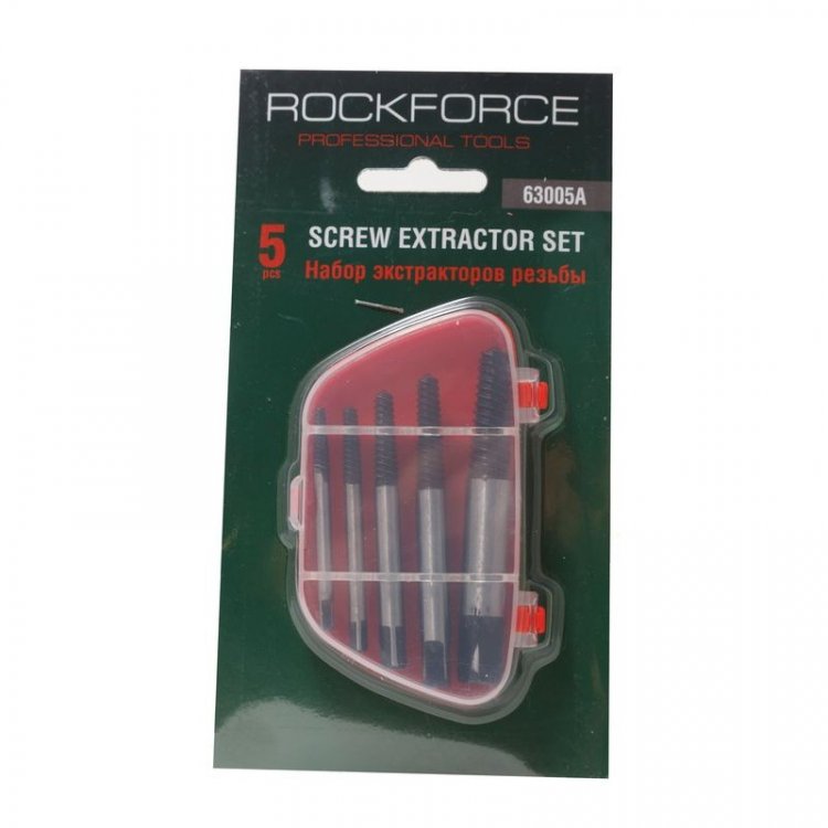 Набор экстракторов резьбы HSS 4241,5пр.(М3-М18, "мелкий шаг"), в пластиковом футляре Набор экстракторов резьбы HSS 4241,5пр.(М3-М18, "мелкий шаг"), в пластиковом футляре