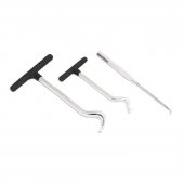 Набор приспособлений для снятия сальников "крючки", 3пр. в блистере Набор приспособлений для снятия сальников "крючки", 3пр. в блистере