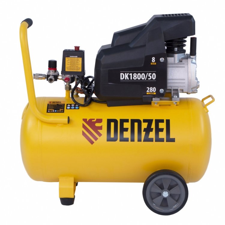 Компрессор воздушный  DK1800/50,Х-PRO 1,8 кВт, 280л/мин, 50л// Denzel Компрессор воздушный  DK1800/50,Х-PRO 1,8 кВт, 280л/мин, 50л// Denzel