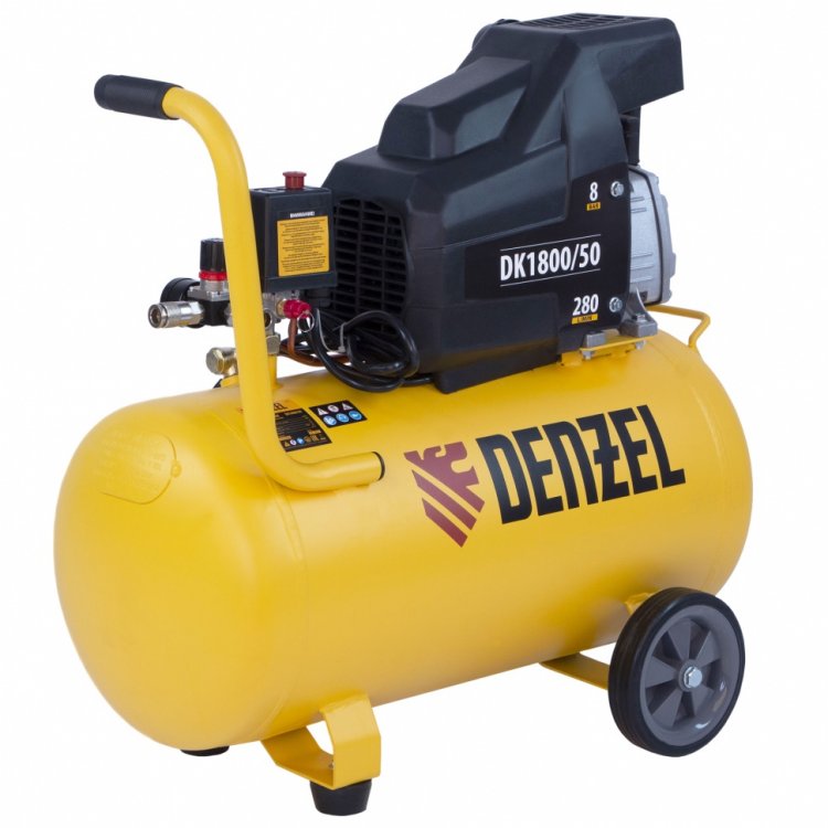 Компрессор воздушный  DK1800/50,Х-PRO 1,8 кВт, 280л/мин, 50л// Denzel Компрессор воздушный  DK1800/50,Х-PRO 1,8 кВт, 280л/мин, 50л// Denzel