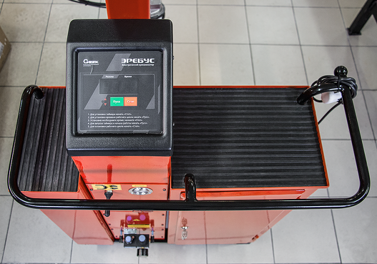 Эребус  (ВЭП4.000.000СБ) Электрический вулканизатор (220В, 1200Вт с двумя нагр. элементами t=145ºС и пневмоприводом, подкатной)