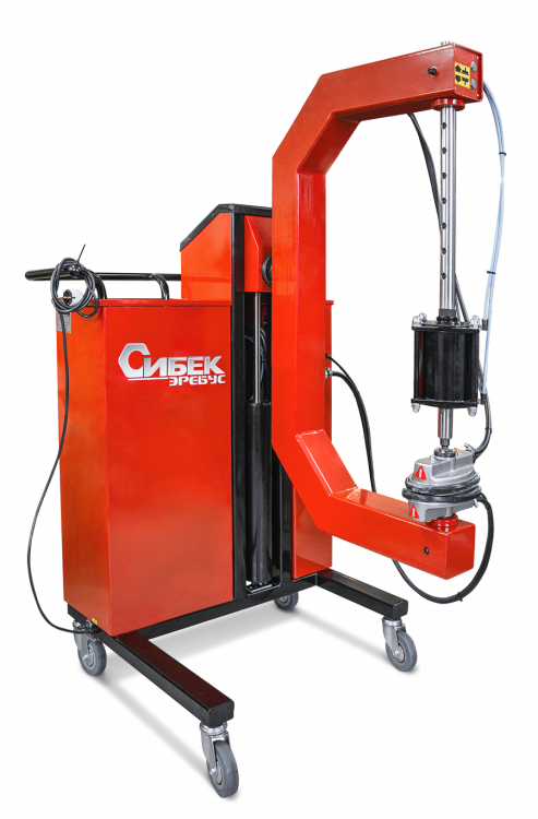 Эребус  (ВЭП4.000.000СБ) Электрический вулканизатор (220В, 1200Вт с двумя нагр. элементами t=145ºС и пневмоприводом, подкатной)