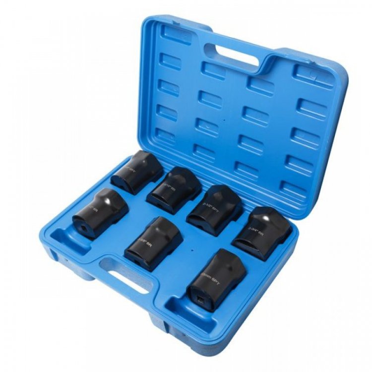 Набор головок для ступичных гаек 7пр.(55мм 6гр., 2-3/8" 6R, 2-1/2" 6R, 2-3/8" 6PT, 2-9/16" 6R, 2-1/2" 6PT, 2-3/4 6R),в кейсе Набор головок для ступичных гаек 7пр.(55мм 6гр., 2-3/8" 6R, 2-1/2" 6R, 2-3/8" 6PT, 2-9/16" 6R, 2-1/2" 6PT, 2-3/4 6R),в кейсе