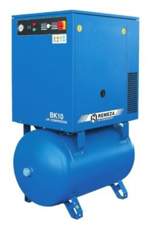 Винтовой компрессор ВК10Е-15-270, ресивер 270 литров , производительность 700л/мин, рабочее давление 15 бар, мощность двигателя 7,5кВт, вес 345 кг, габариты 1270х680х1585мм. REMEZA, Республика Беларусь Винтовой компрессор ВК10Е-15-270, ресивер 270 литров , производительность 700л/мин, рабочее давление 15 бар, мощность двигателя 7,5кВт, вес 345 кг, габариты 1270х680х1585мм. REMEZA, Республика Беларусь