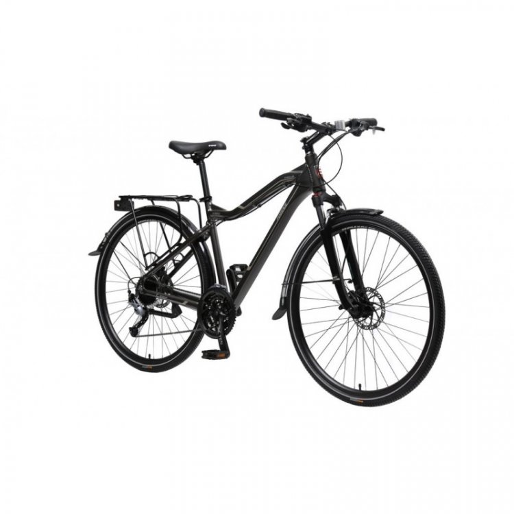 Велосипед MTB Stroller-X(Al6061;колесо700с;пер/зад покр40C; 27скоростейShimano Acera; вилкаRST Neon;тормозаTektro; седлоVelo;рост до175см;серо-корич.)