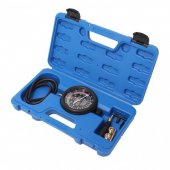 Тестер  давления топлива и вакуума в наборе с резьбовыми адаптерами  (9пр.) в кейсе