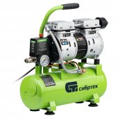 Компрессор безмаслянный малошумный МБ 750/10,750 Вт, 10 л, 150 л/мин// Сибртех Компрессор безмаслянный малошумный МБ 750/10,750 Вт, 10 л, 150 л/мин// Сибртех