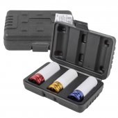 Набор головок ударных для литых дисков в защитном кожухе 3пр.(17, 19, 21мм), в кейсе Набор головок ударных для литых дисков в защитном кожухе 3пр.(17, 19, 21мм), в кейсе