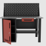 Верстак однотумбовый с ящиком и экраном 1400*700 GAROPT красный, GT1400STDY1PP.red