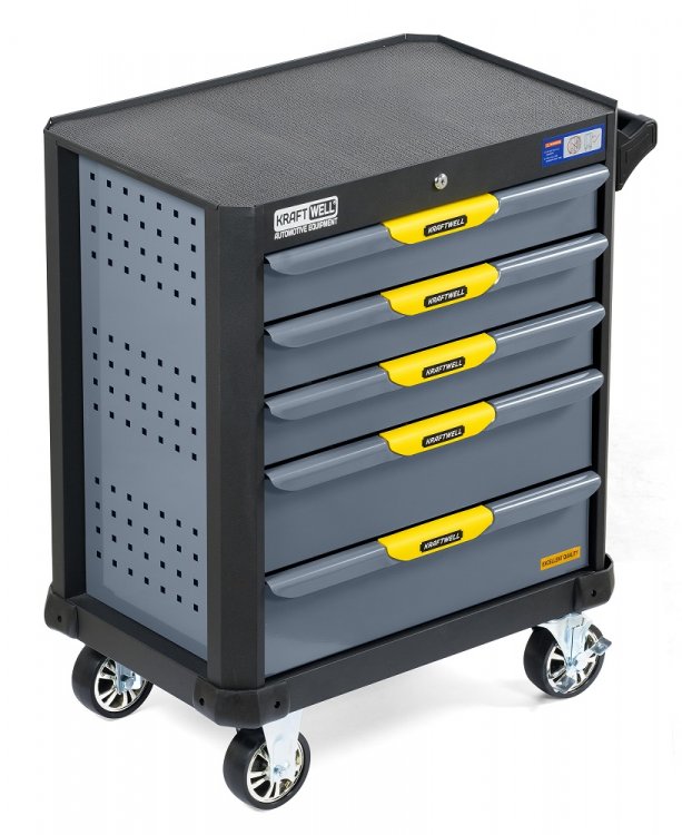 Тележка профессиональная с 5 ящиками+инструмент 157 предметов