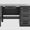 Верстак с ящиком однотумбовый 4 ящика серый 1400*700 Garopt, GT1400STY1Y4.grey