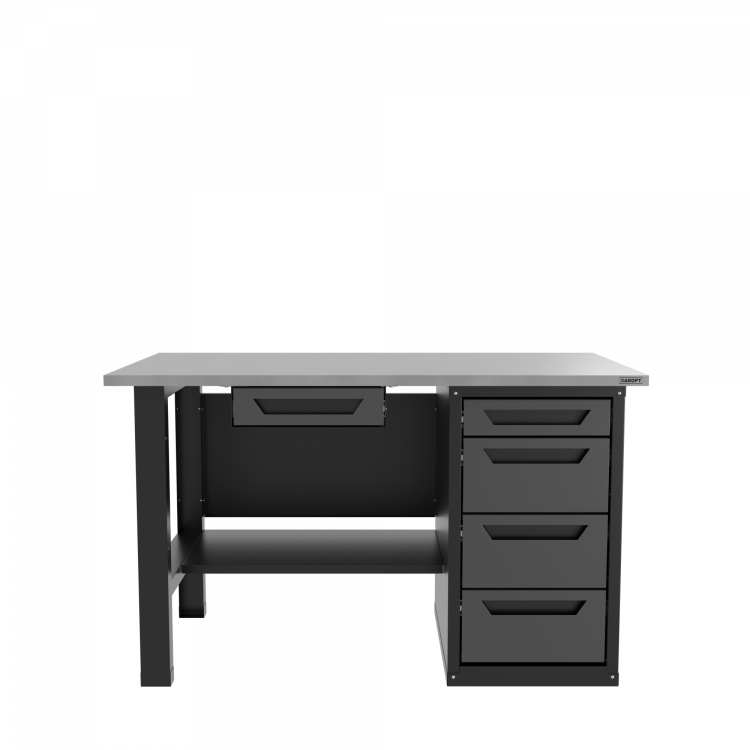 Верстак с ящиком однотумбовый 4 ящика серый 1400*700 Garopt, GT1400STY1Y4.grey