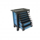 Тележка инструментальная 7-и полочная(синяя) с пластиковой защитой корпуса+2боковые перфорации,460х770х980(полки:65х400х530-5шт,140х400х530мм-2шт) Тележка инструментальная 7-и полочная(синяя) с пластиковой защитой корпуса+2боковые перфорации,460х770х980(полки:65х400х530-5шт,140х400х530мм-2шт)